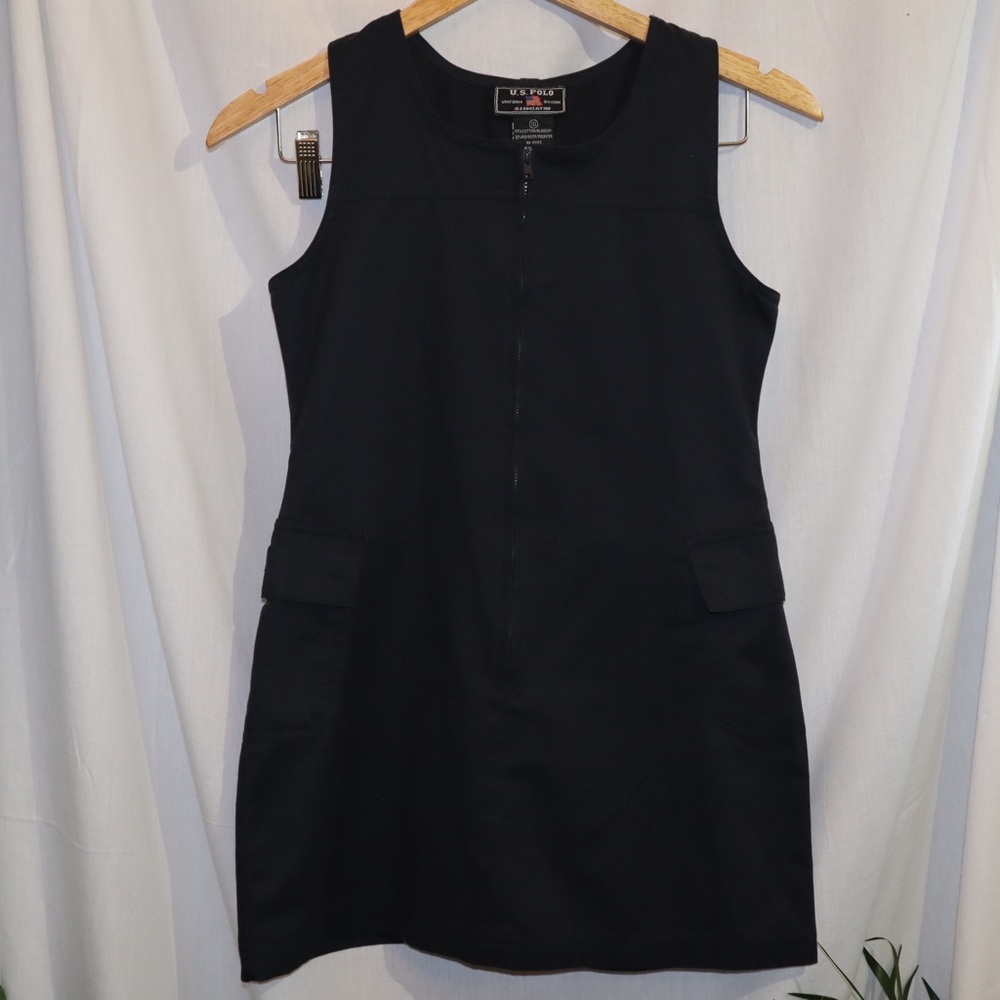 Navy Polo Dress with Pockets